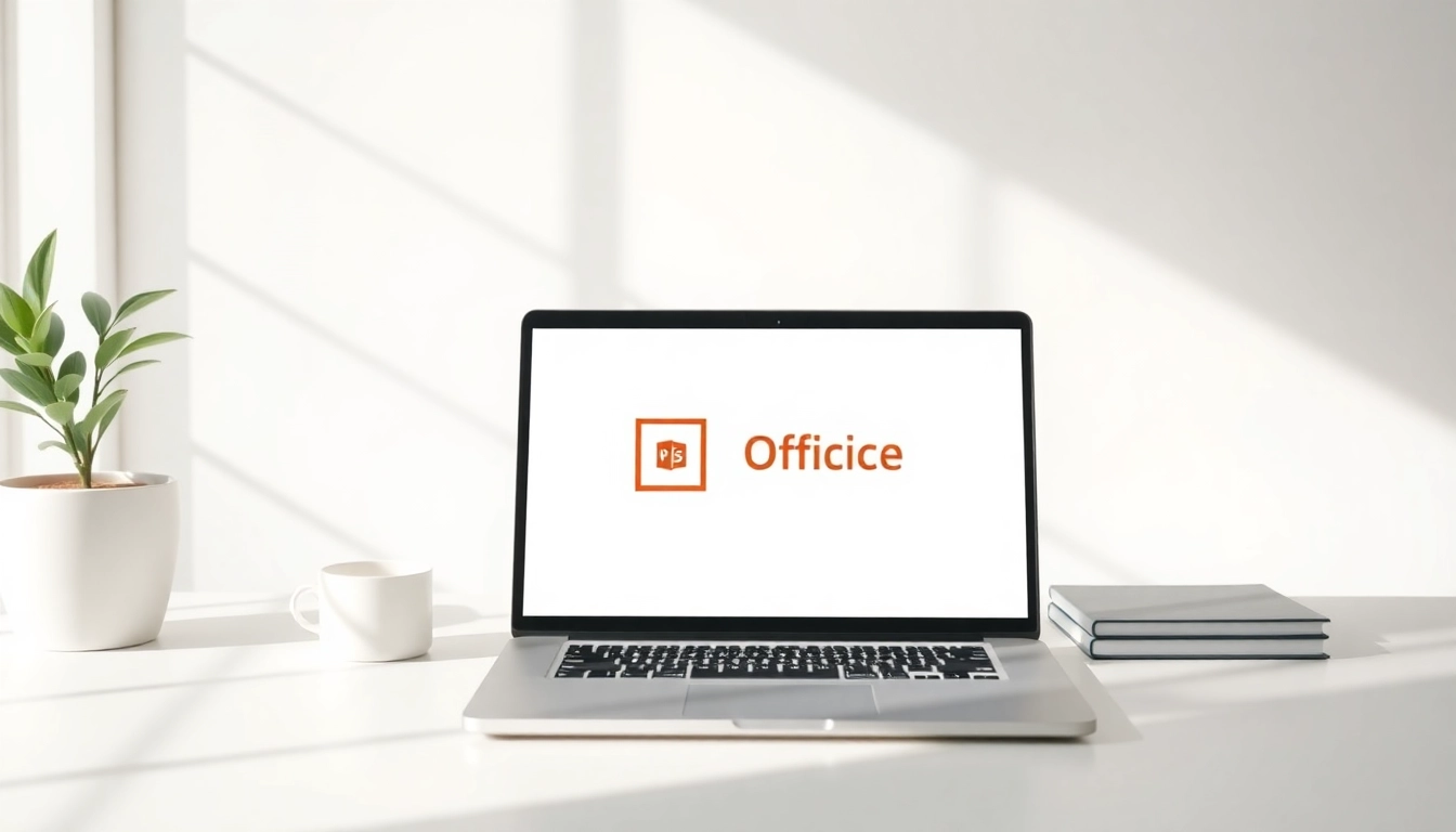 Efficiently navigate wps office下载 interface on a bright laptop screen, highlighting productivity.