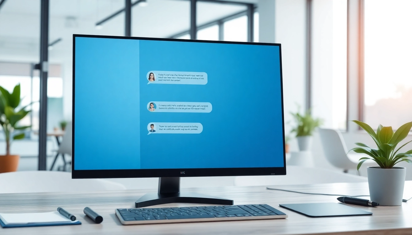 Engaging chatgpt chatbot interface showcased on a modern desk with interactive features.