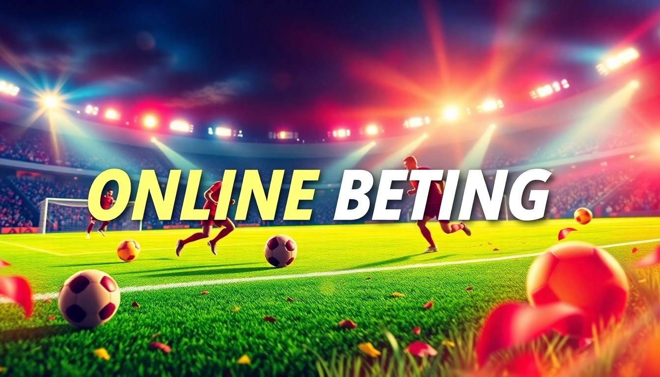 Engage with mix parlay betting as football players compete on the field with vibrant betting icons.