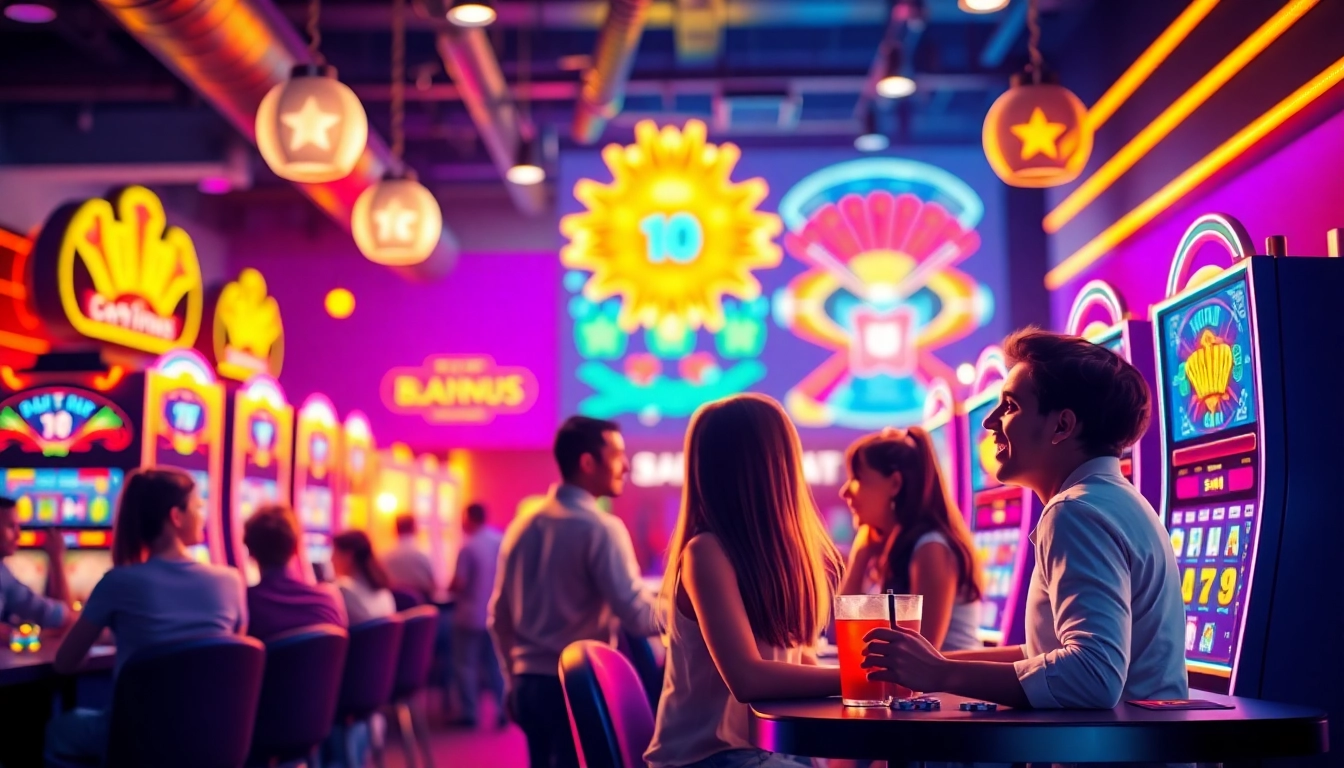 Experience vibrant slot machines and engaging gameplay at https://slotbuff3.com with excited players in a lively casino.