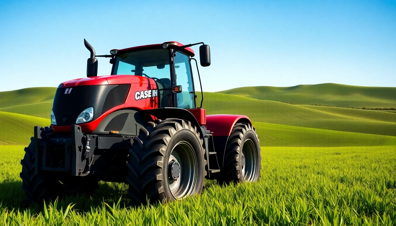 Case-ih Traktor beeindruckt mit modernem Design und Leistung in einem Feld.