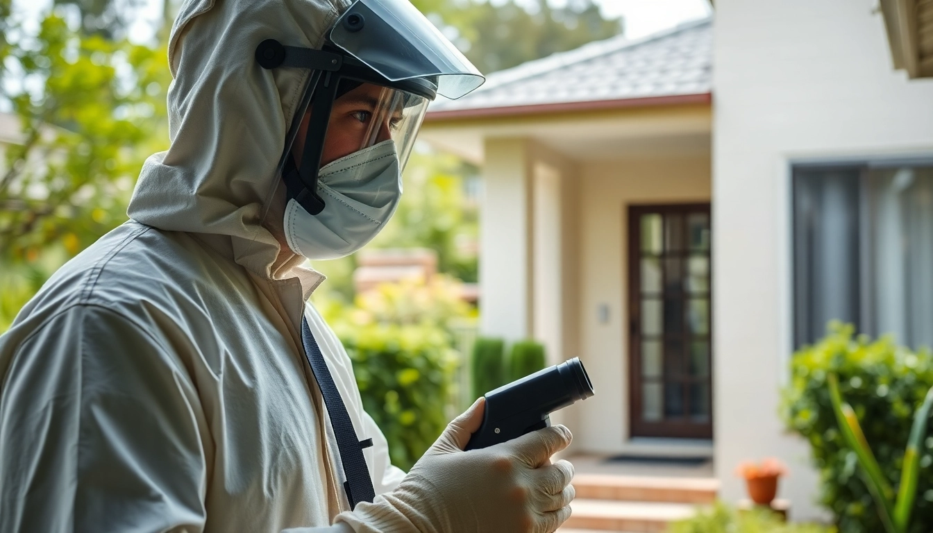 Expert pest control technician addressing pest issues in Sydney, ensuring a safe home environment.