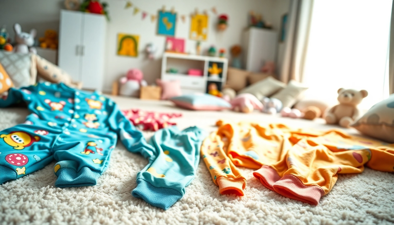 Children enjoying their colorful kids pajamas in a cozy bedroom setting with toys.