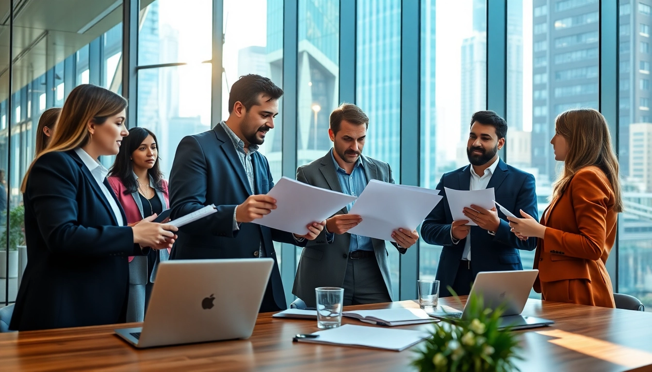 Engage with content at https://inbusinessphx.com through a professional business interaction scene.