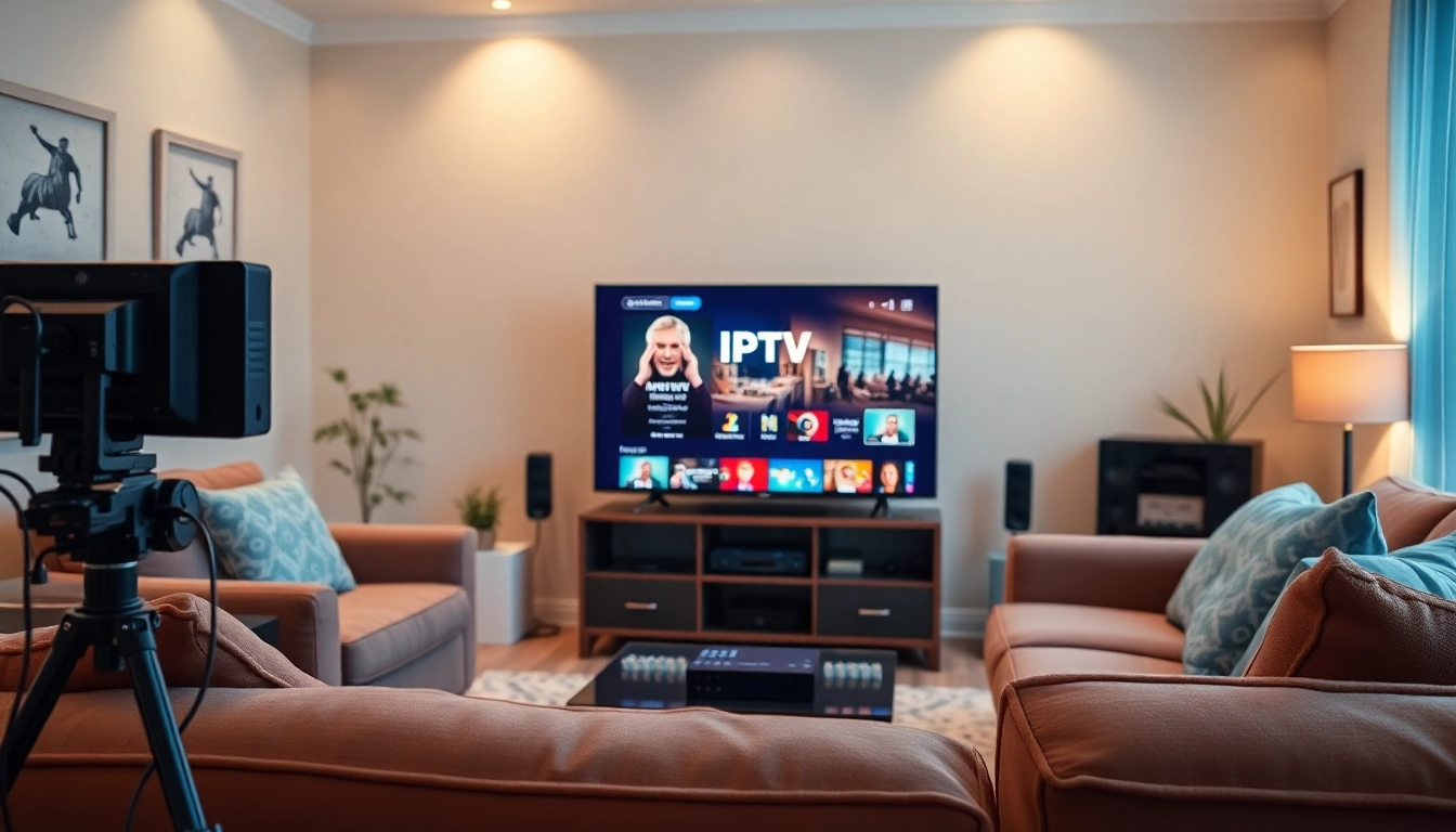 Découvrez les meilleurs abonnements iptv dans un salon moderne et confortable.