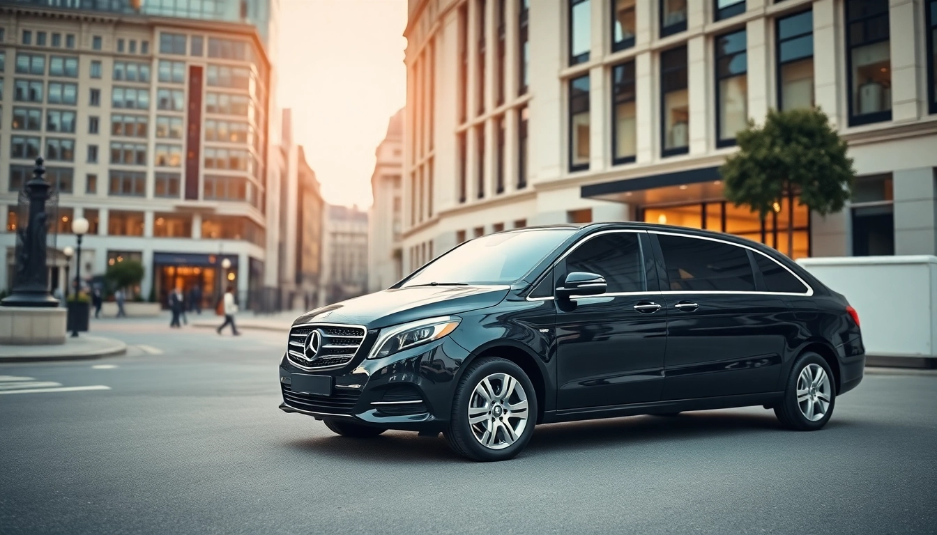 Experience the luxury chauffeur service London with a sleek vehicle ready for your journey.