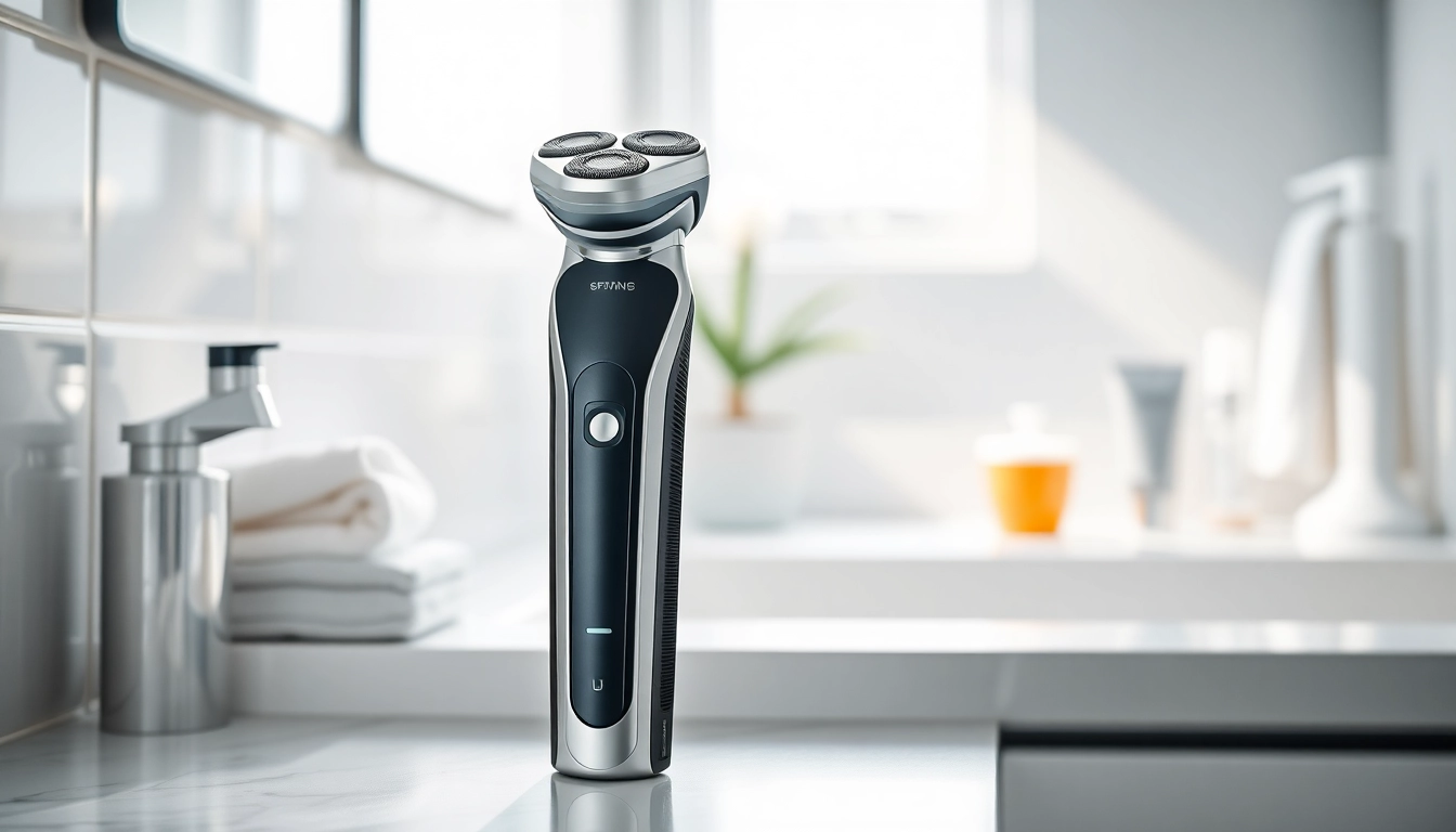 Promote Electric Shaver for Sensitive Skin highlighted with modern design and ergonomic features.