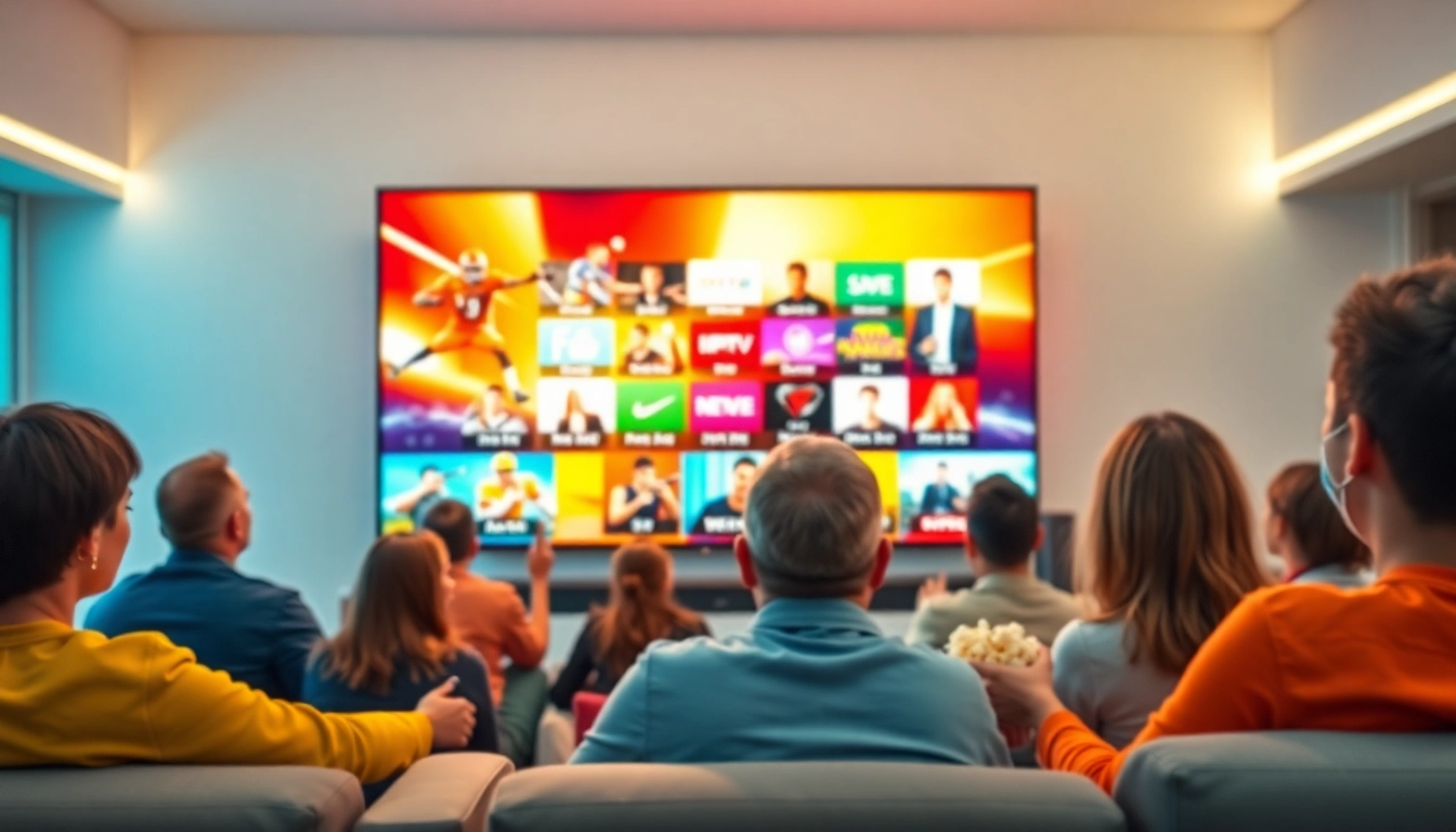 Abonnement iptv avec une variété de chaînes attrayantes dans un cadre moderne.