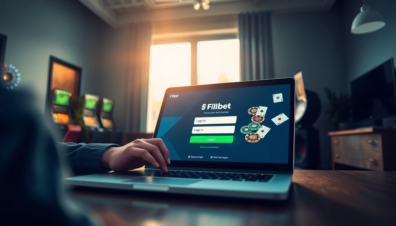 Log in to Filbet with ease in a modern office environment showcasing the digital gaming atmosphere.