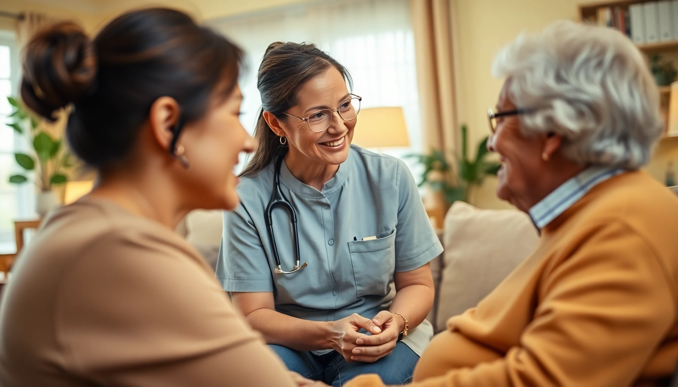 Senior caregivers Austin TX providing compassionate support to an elderly client in a cozy home.